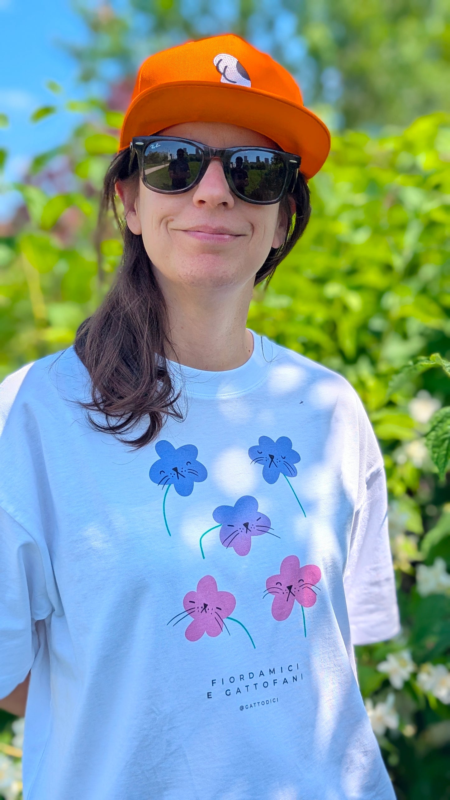 FIORDAMICI E GATTOFANI - T-shirt DONNA - Cotone organico